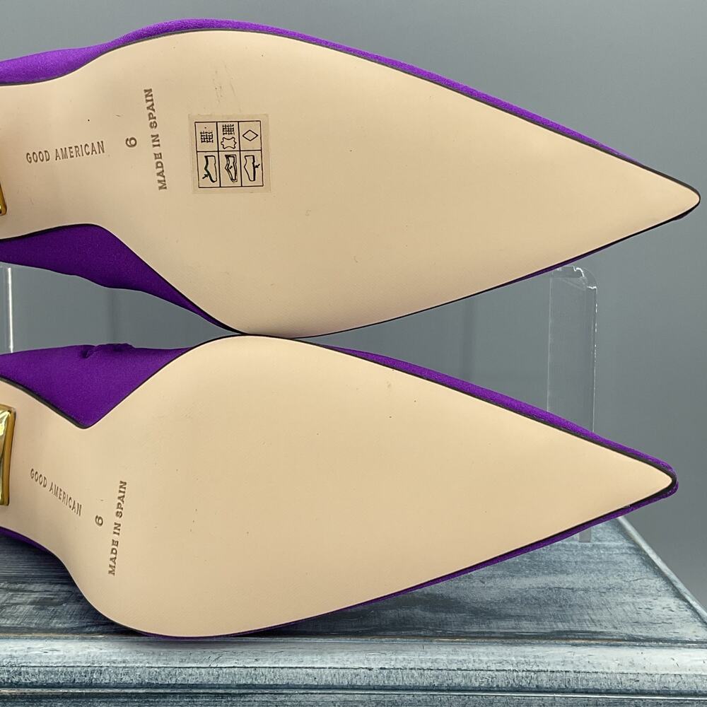 NEW Good American Women’s Ankle Shine Neoprene Booties Purple Size 6 - Picture 10 of 10